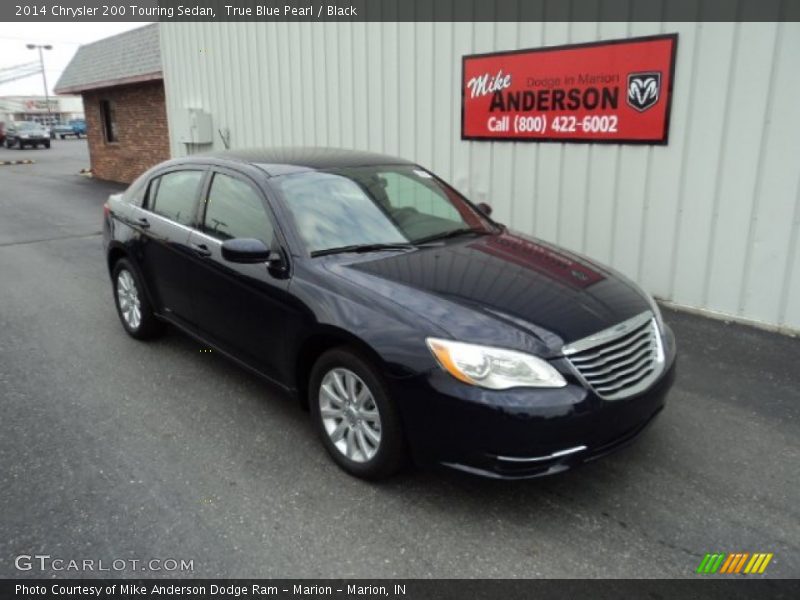 True Blue Pearl / Black 2014 Chrysler 200 Touring Sedan