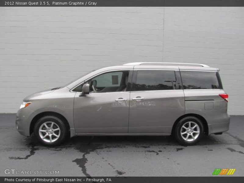 Platinum Graphite / Gray 2012 Nissan Quest 3.5 S