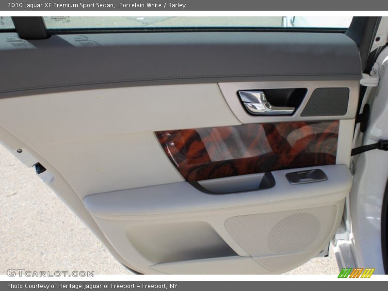 Porcelain White / Barley 2010 Jaguar XF Premium Sport Sedan