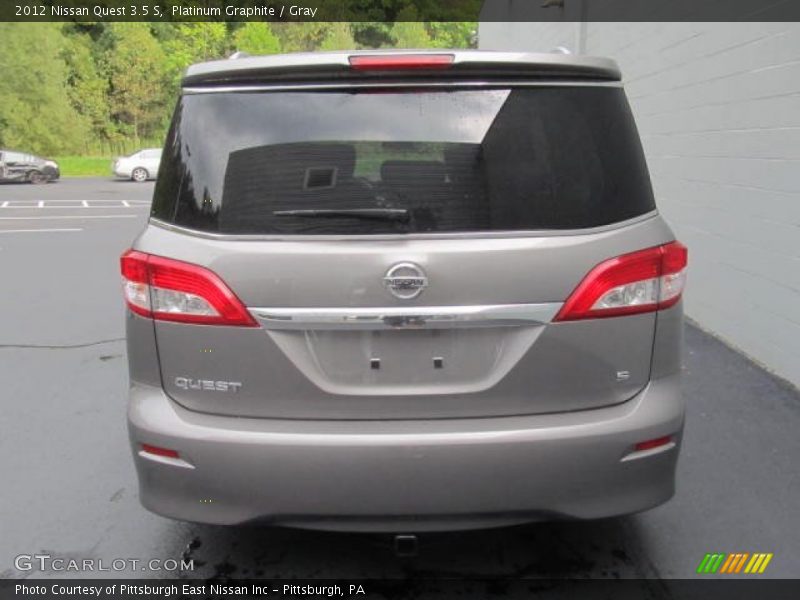 Platinum Graphite / Gray 2012 Nissan Quest 3.5 S