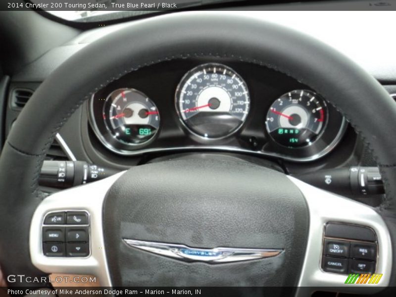 True Blue Pearl / Black 2014 Chrysler 200 Touring Sedan