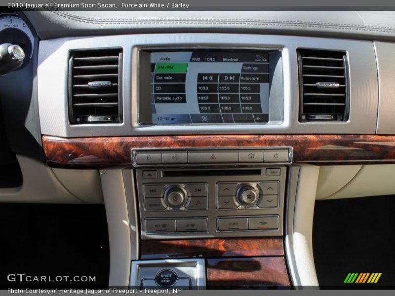 Porcelain White / Barley 2010 Jaguar XF Premium Sport Sedan