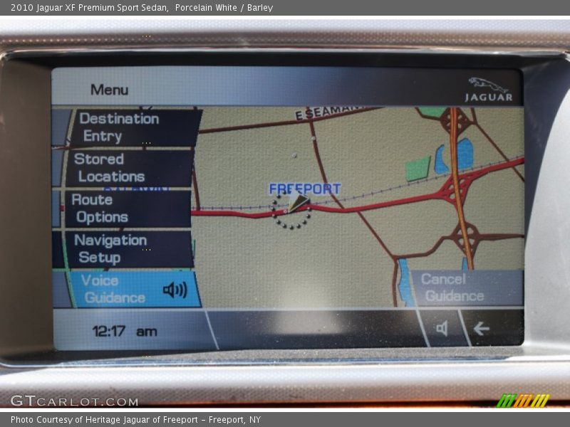 Porcelain White / Barley 2010 Jaguar XF Premium Sport Sedan