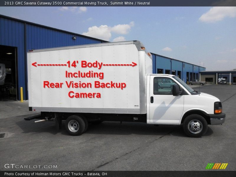 Summit White / Neutral 2013 GMC Savana Cutaway 3500 Commercial Moving Truck