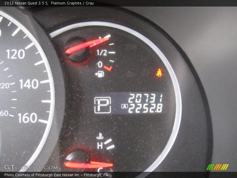 Platinum Graphite / Gray 2012 Nissan Quest 3.5 S