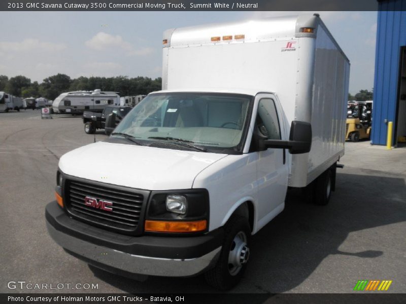 Summit White / Neutral 2013 GMC Savana Cutaway 3500 Commercial Moving Truck