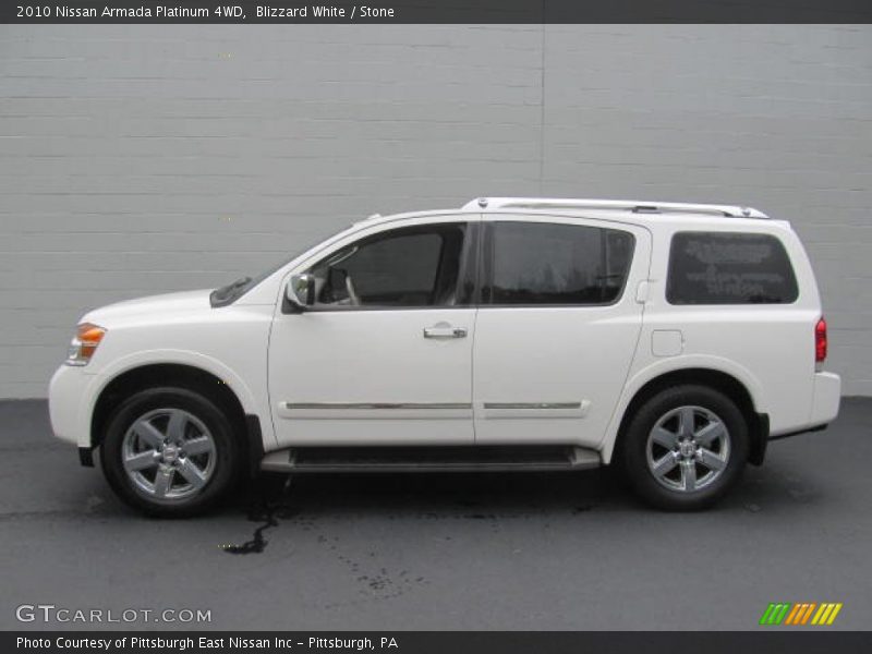 Blizzard White / Stone 2010 Nissan Armada Platinum 4WD