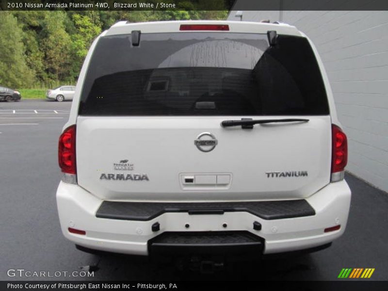 Blizzard White / Stone 2010 Nissan Armada Platinum 4WD