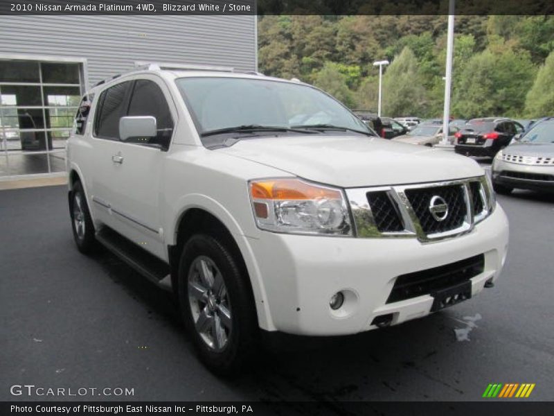 Blizzard White / Stone 2010 Nissan Armada Platinum 4WD