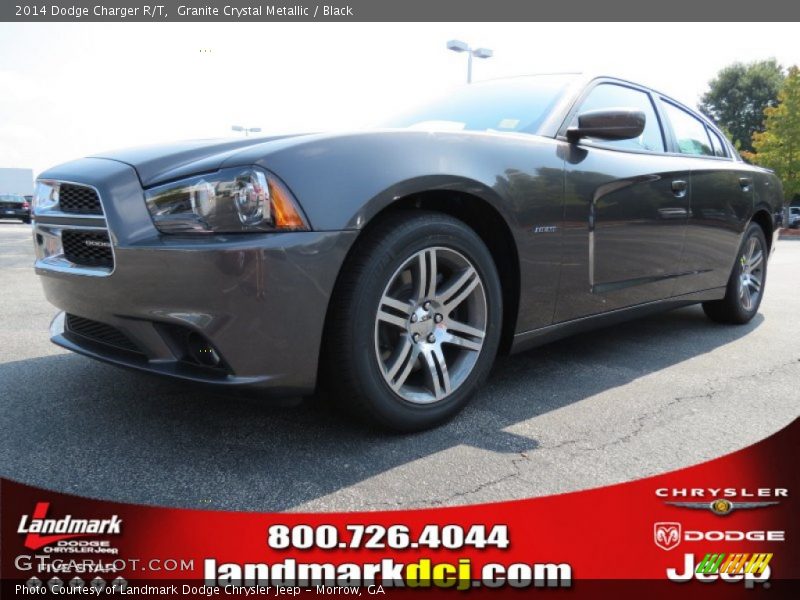 Granite Crystal Metallic / Black 2014 Dodge Charger R/T