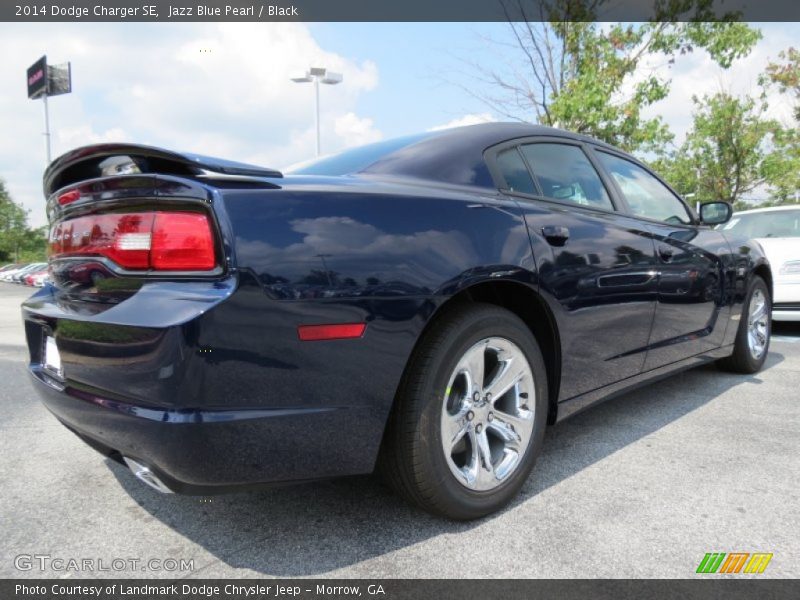 Jazz Blue Pearl / Black 2014 Dodge Charger SE