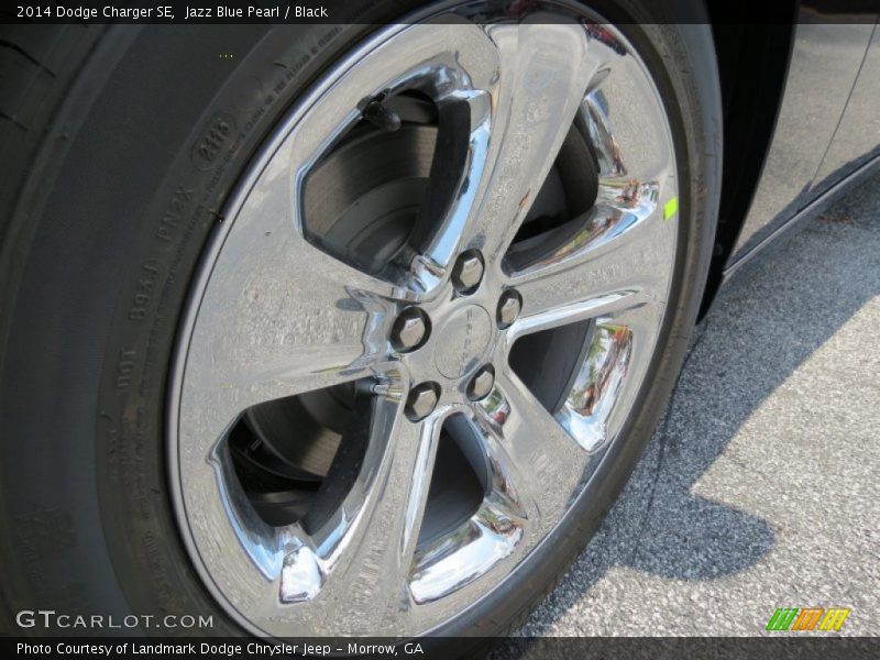 Jazz Blue Pearl / Black 2014 Dodge Charger SE