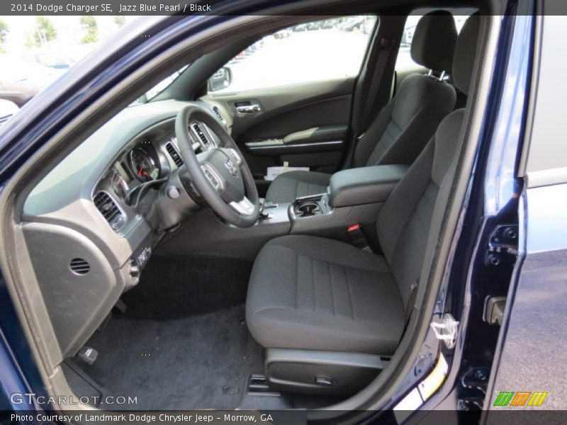 Jazz Blue Pearl / Black 2014 Dodge Charger SE