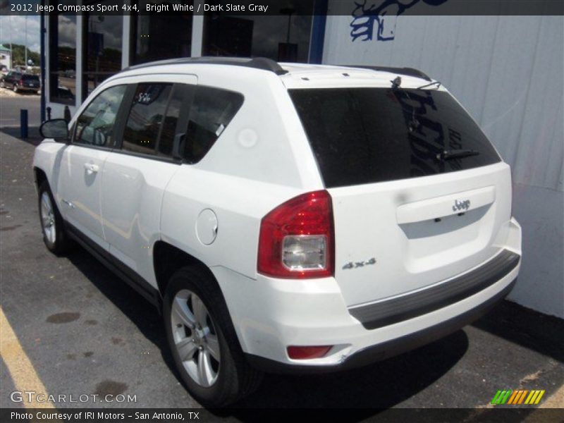 Bright White / Dark Slate Gray 2012 Jeep Compass Sport 4x4