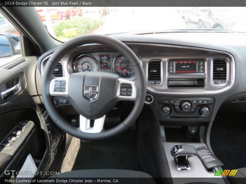 Jazz Blue Pearl / Black 2014 Dodge Charger SE
