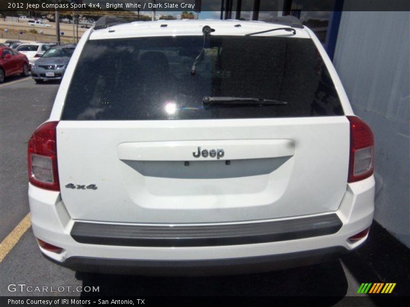 Bright White / Dark Slate Gray 2012 Jeep Compass Sport 4x4