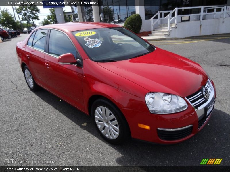 Salsa Red / Titan Black 2010 Volkswagen Jetta S Sedan