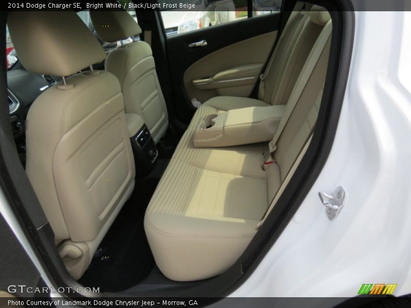 Bright White / Black/Light Frost Beige 2014 Dodge Charger SE