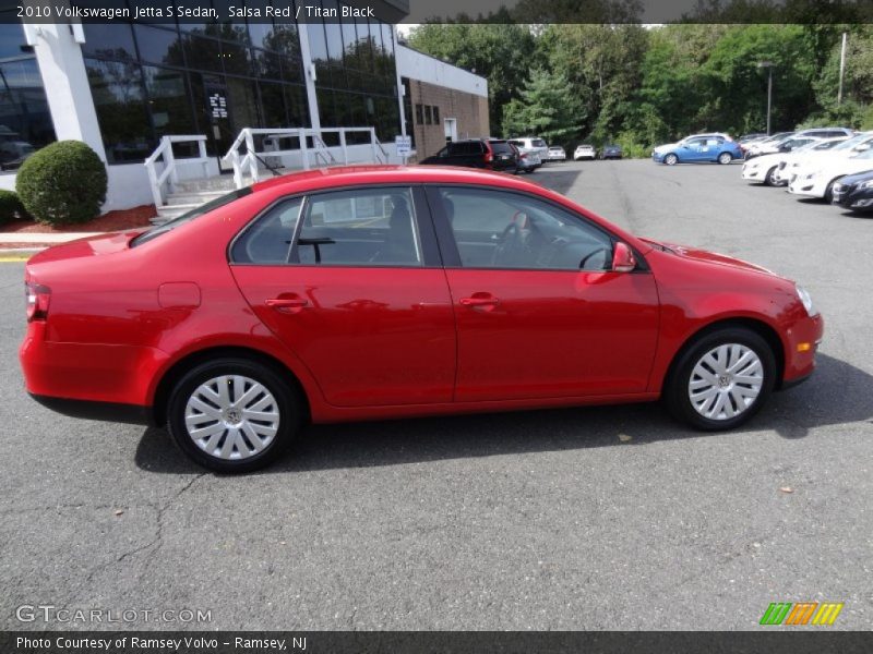 Salsa Red / Titan Black 2010 Volkswagen Jetta S Sedan