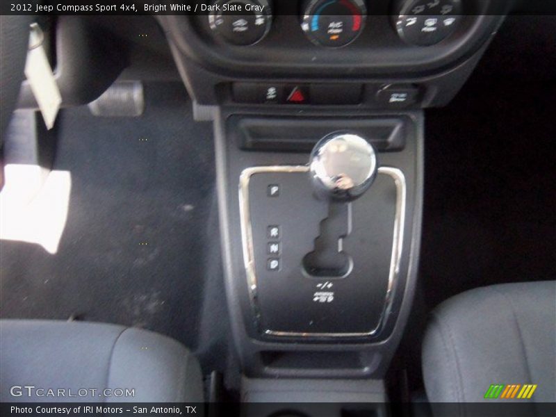 Bright White / Dark Slate Gray 2012 Jeep Compass Sport 4x4
