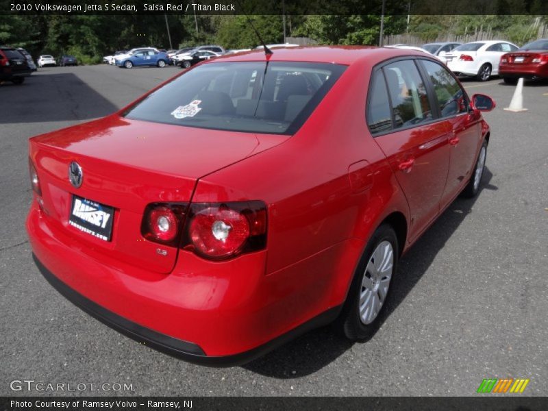 Salsa Red / Titan Black 2010 Volkswagen Jetta S Sedan
