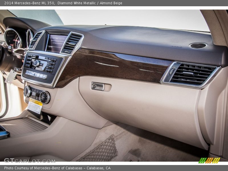 Diamond White Metallic / Almond Beige 2014 Mercedes-Benz ML 350