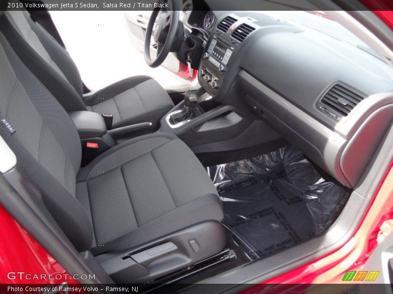 Salsa Red / Titan Black 2010 Volkswagen Jetta S Sedan