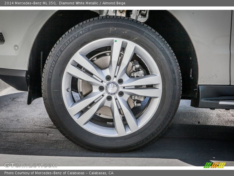 Diamond White Metallic / Almond Beige 2014 Mercedes-Benz ML 350