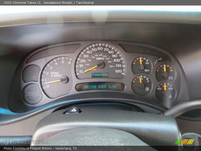 Sandalwood Metallic / Tan/Neutral 2003 Chevrolet Tahoe LS
