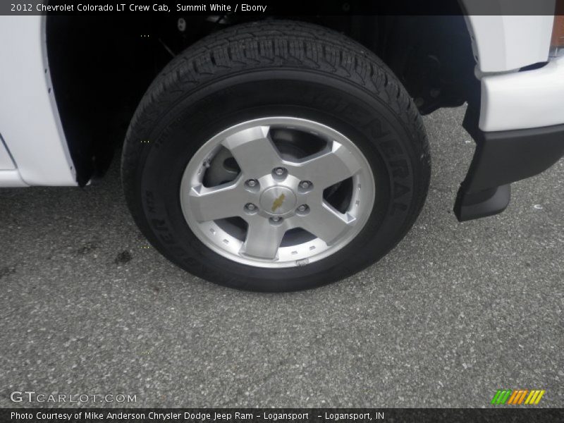 Summit White / Ebony 2012 Chevrolet Colorado LT Crew Cab