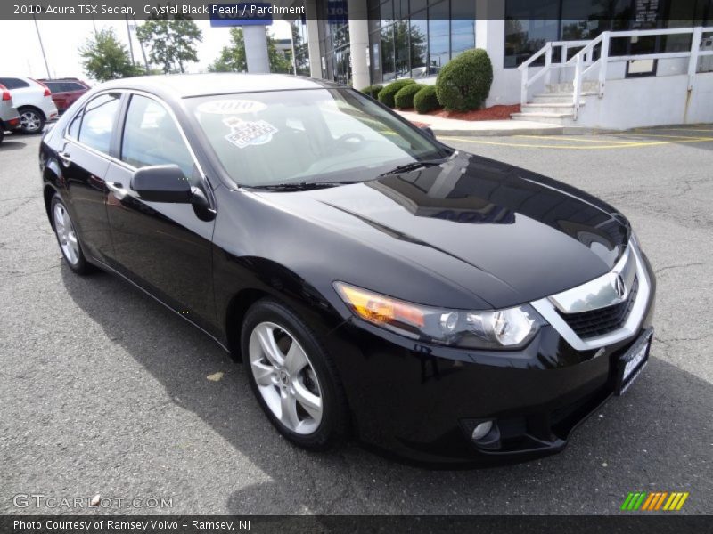 Crystal Black Pearl / Parchment 2010 Acura TSX Sedan