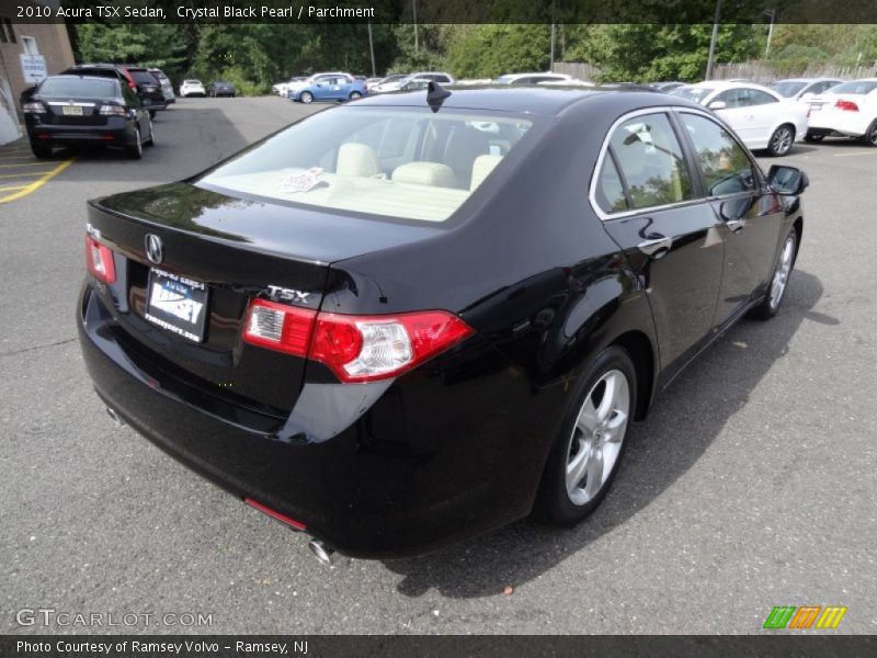 Crystal Black Pearl / Parchment 2010 Acura TSX Sedan