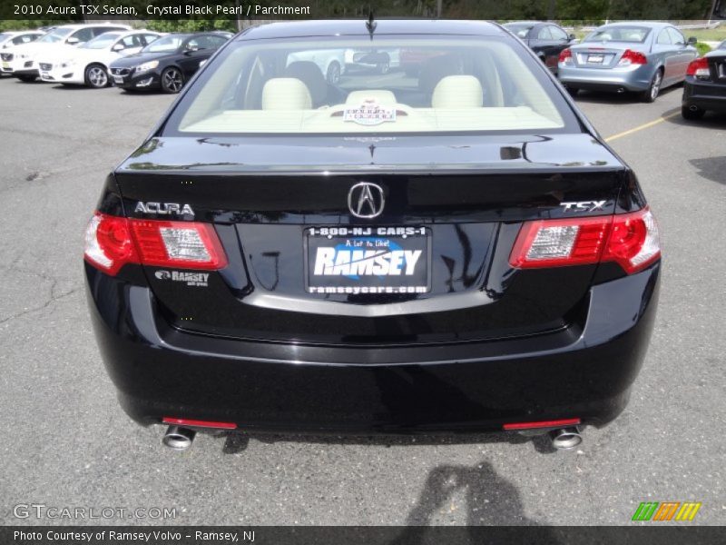 Crystal Black Pearl / Parchment 2010 Acura TSX Sedan