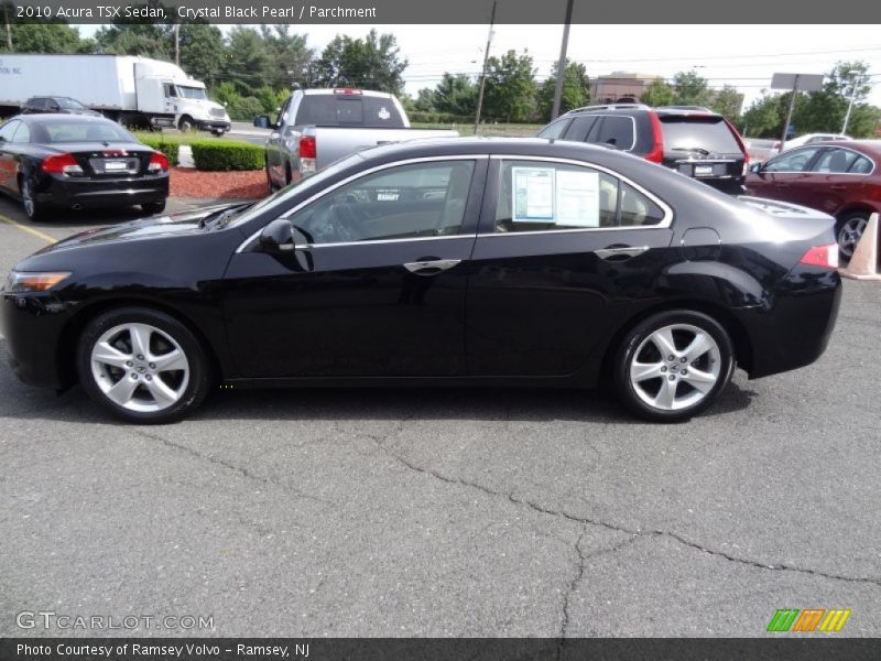 Crystal Black Pearl / Parchment 2010 Acura TSX Sedan