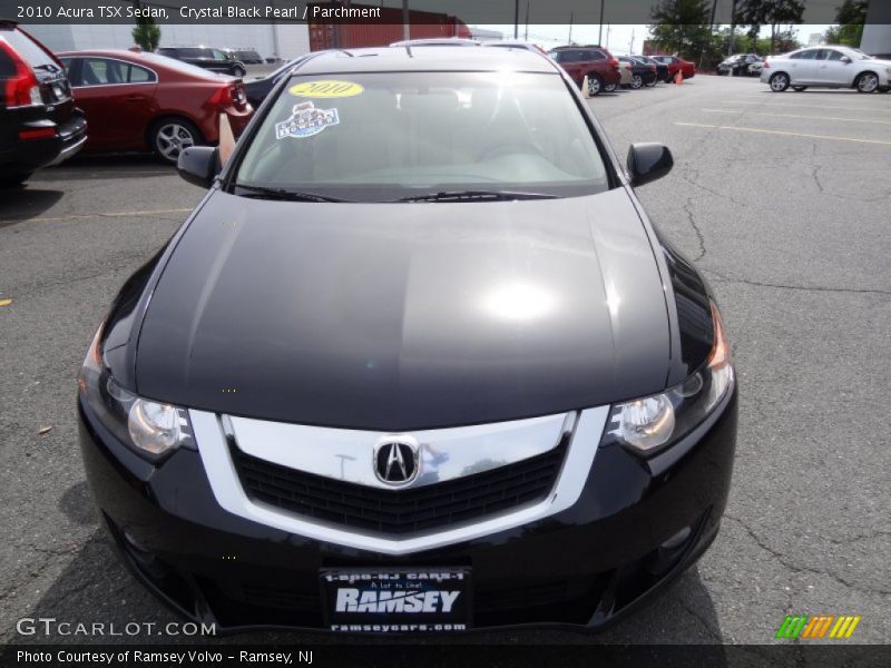 Crystal Black Pearl / Parchment 2010 Acura TSX Sedan