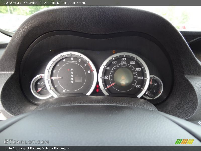 Crystal Black Pearl / Parchment 2010 Acura TSX Sedan