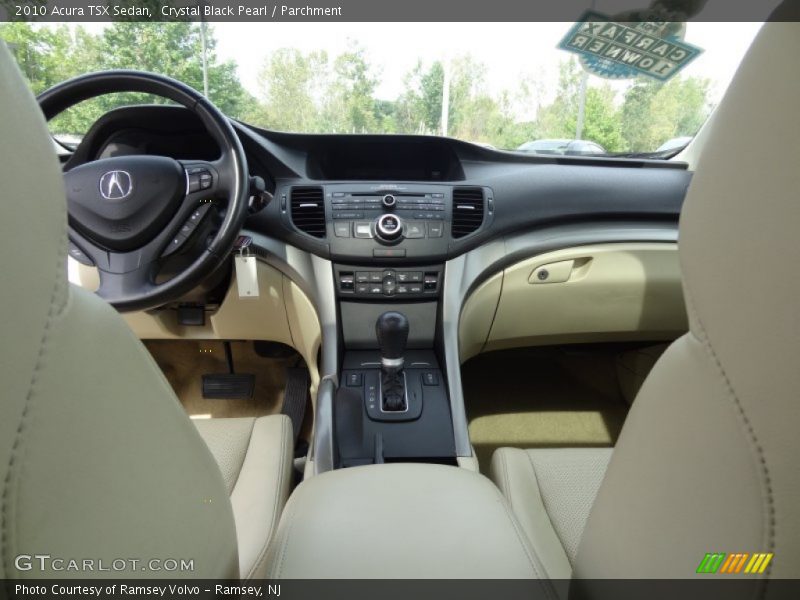 Crystal Black Pearl / Parchment 2010 Acura TSX Sedan