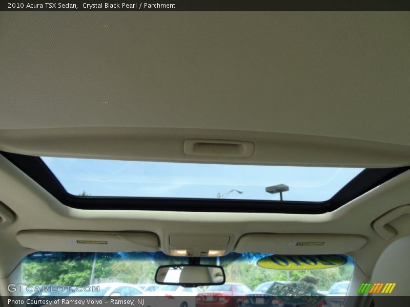 Crystal Black Pearl / Parchment 2010 Acura TSX Sedan