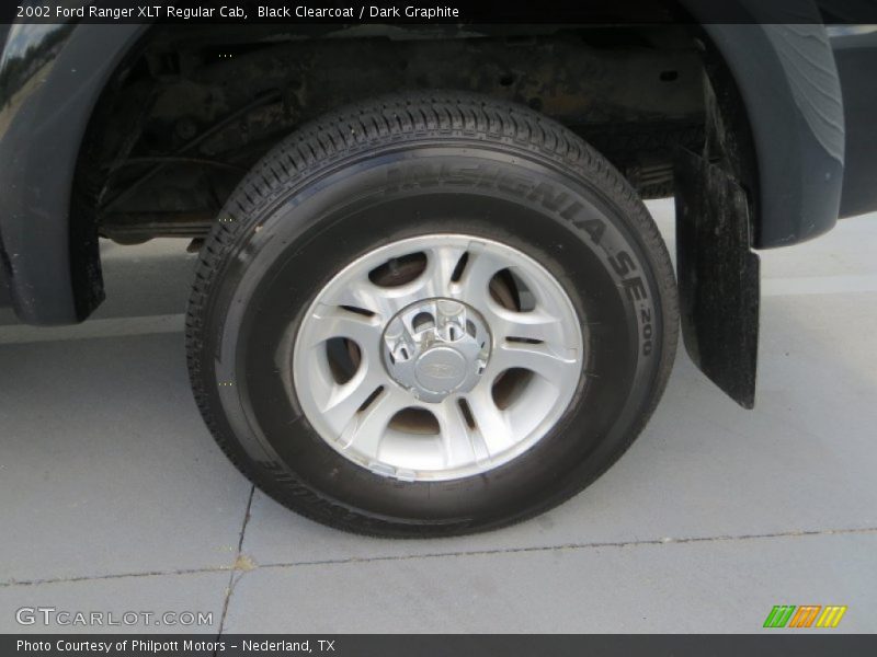 Black Clearcoat / Dark Graphite 2002 Ford Ranger XLT Regular Cab