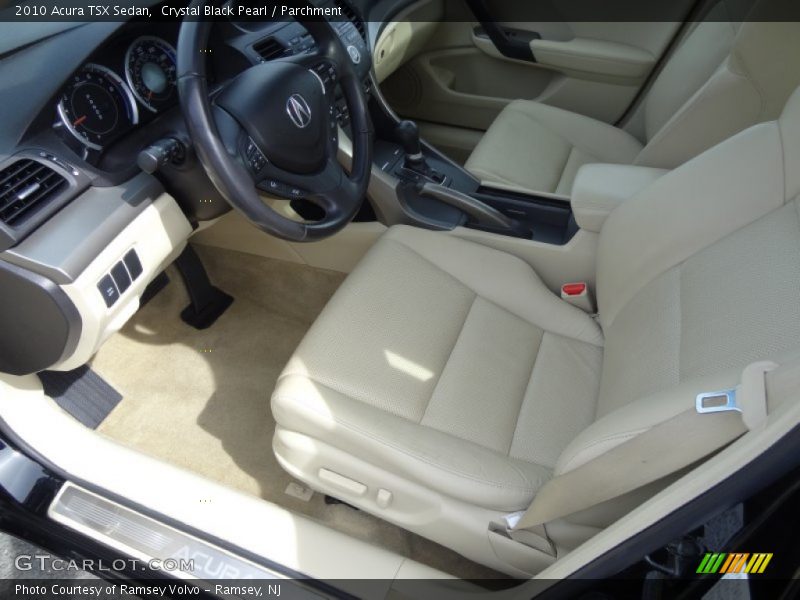 Crystal Black Pearl / Parchment 2010 Acura TSX Sedan