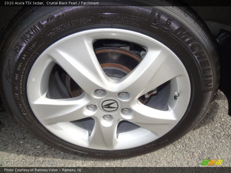 Crystal Black Pearl / Parchment 2010 Acura TSX Sedan