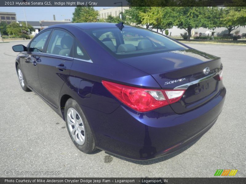 Indigo Night Blue / Gray 2013 Hyundai Sonata GLS