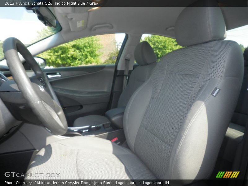 Indigo Night Blue / Gray 2013 Hyundai Sonata GLS