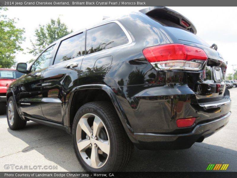 Brilliant Black Crystal Pearl / Morocco Black 2014 Jeep Grand Cherokee Overland