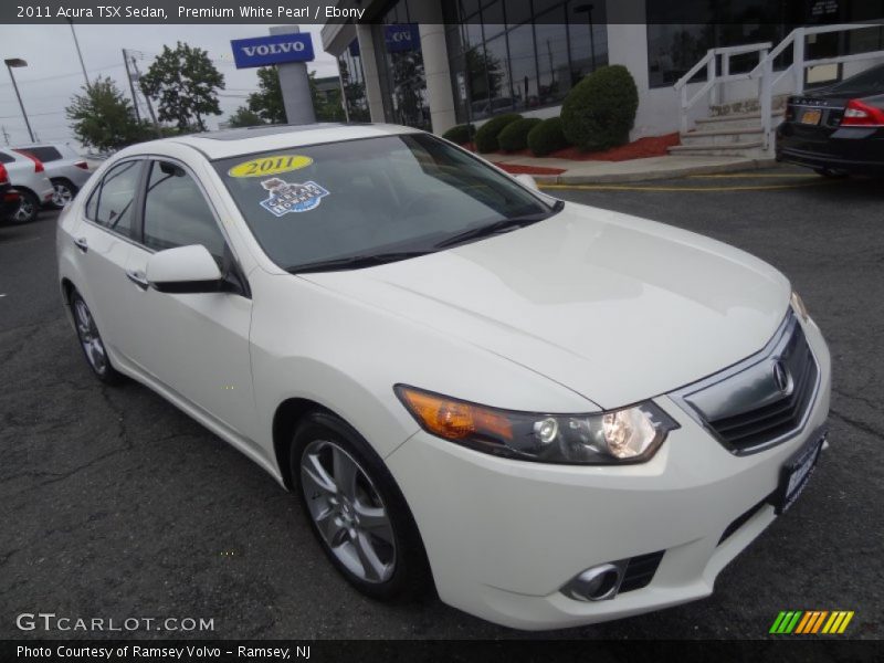 Premium White Pearl / Ebony 2011 Acura TSX Sedan