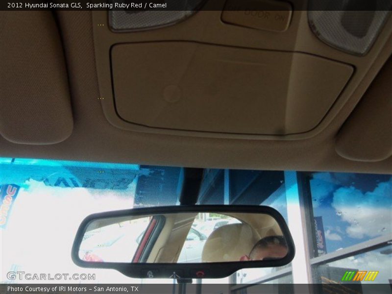 Sparkling Ruby Red / Camel 2012 Hyundai Sonata GLS