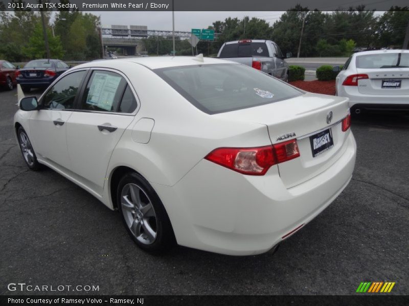 Premium White Pearl / Ebony 2011 Acura TSX Sedan
