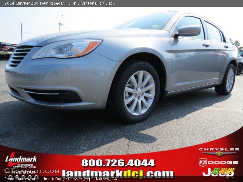 Billet Silver Metallic / Black 2014 Chrysler 200 Touring Sedan
