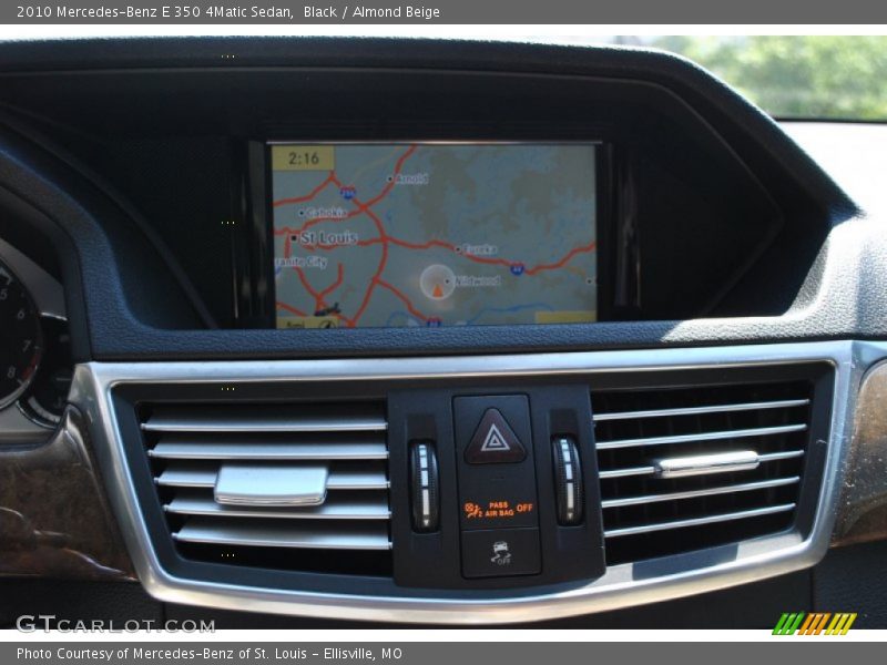 Black / Almond Beige 2010 Mercedes-Benz E 350 4Matic Sedan