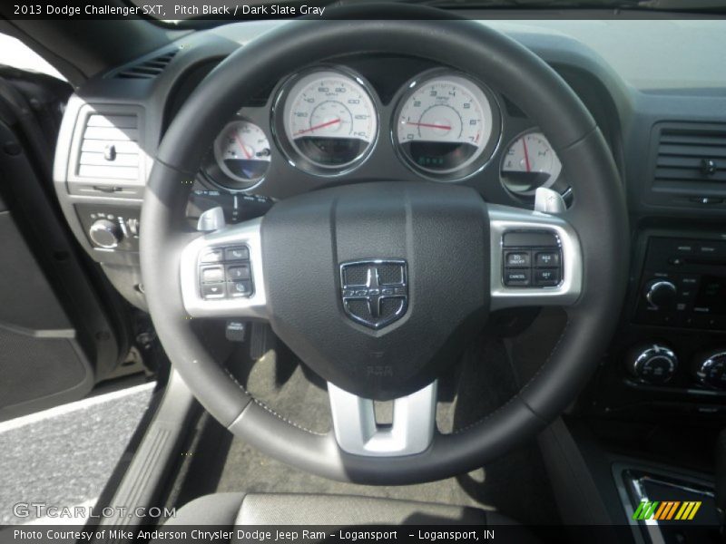 Pitch Black / Dark Slate Gray 2013 Dodge Challenger SXT